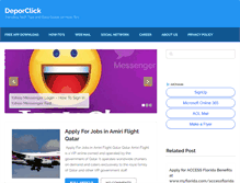 Tablet Screenshot of deporclick.com